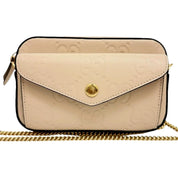 Gucci Gilbert Beige Calfskin Mini Envelope Crossbody Bag