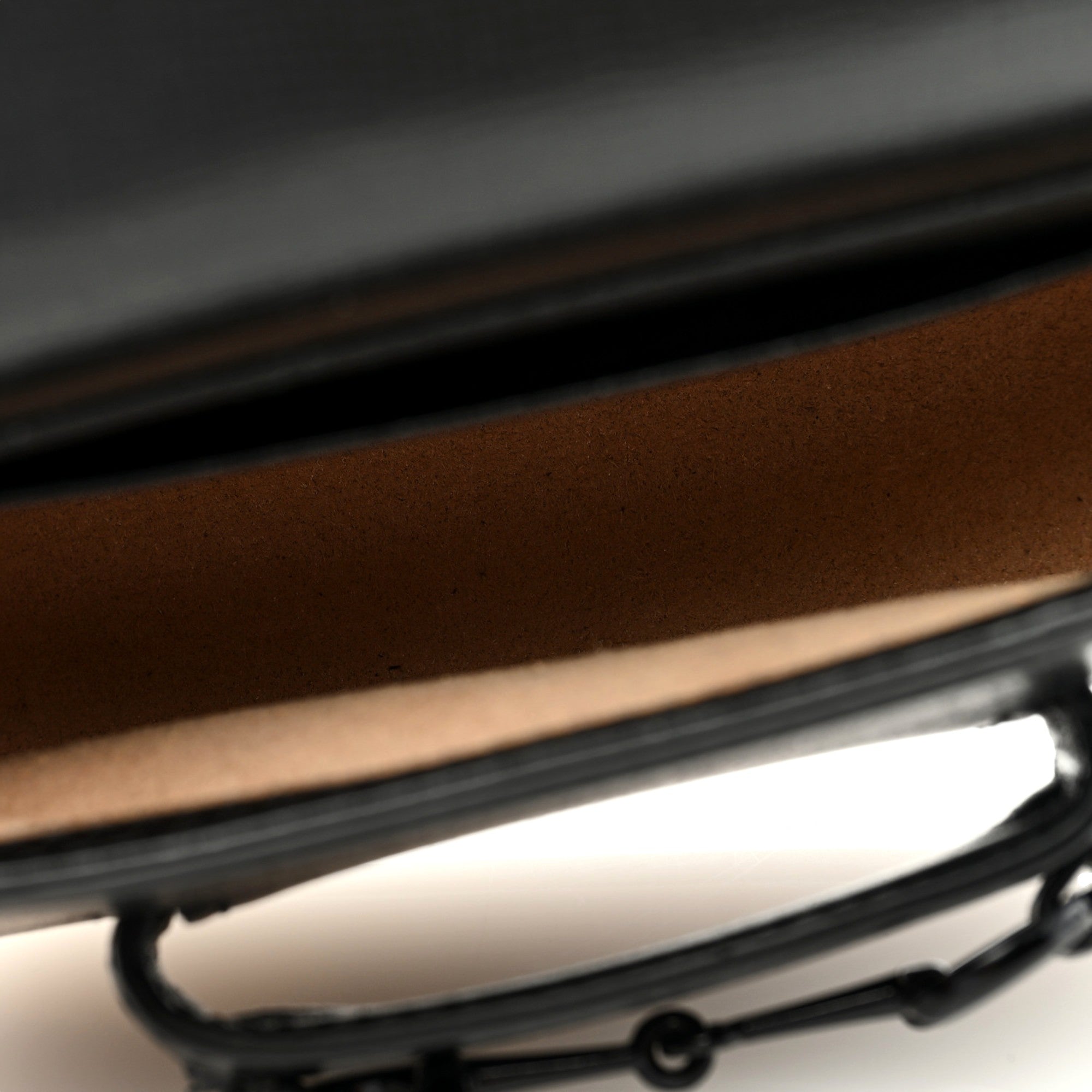 Gucci Azalea Calfskin Web Monochrome Horsebit 1955 Black Mini Handbag