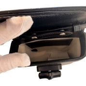 Gucci Bamboo 1947 Black Leather Mini Handbag Top Handle Bag