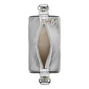 Gucci Blondie Metallic Silver Leather Mini Shoulder Bag