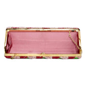 Gucci Broadway Embellished Sequins and Crystals Red Green Pink Chain Shoulder Bag Clutch