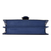 Gucci Dollar Interlocking GG Blue Leather Medium Chain Shoulder Bag