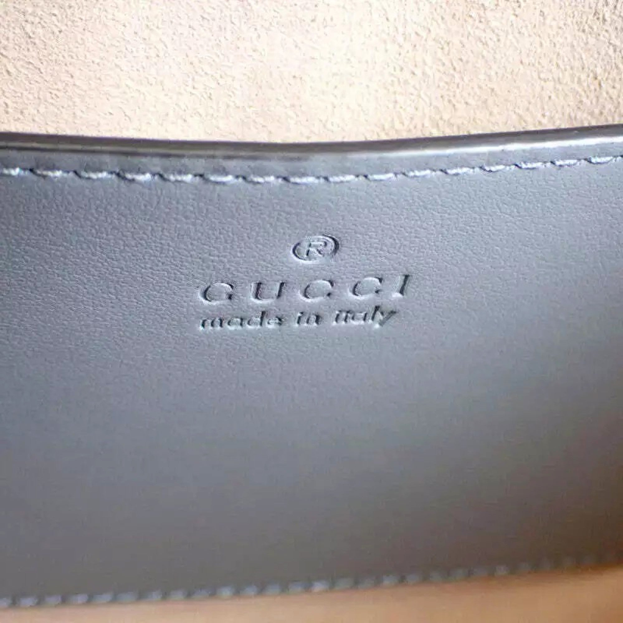 Gucci GG Marmont Silver Gray Leather Medium Chain Shoulder Tote Bag