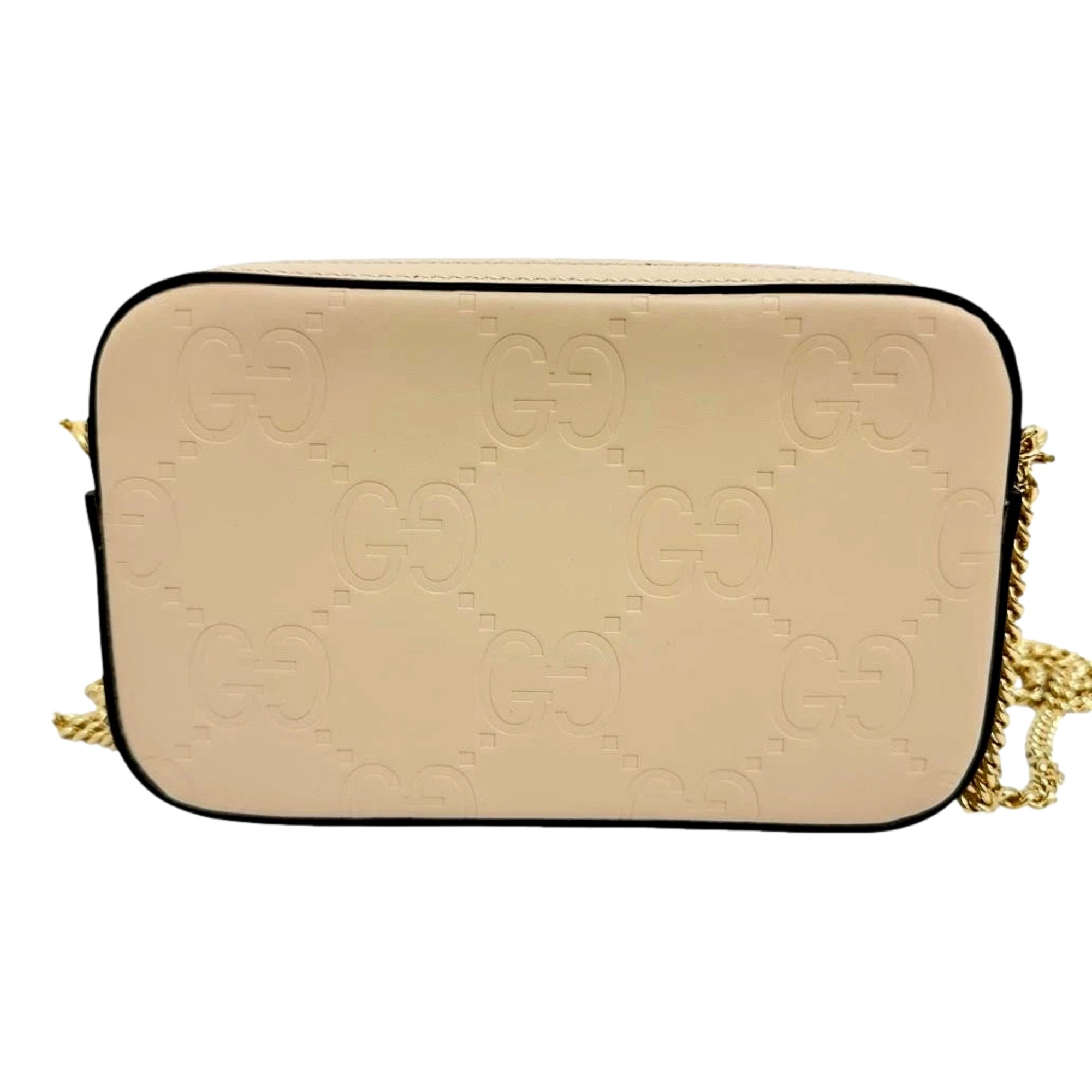 Gucci Gilbert Beige Calfskin Mini Envelope Crossbody Bag