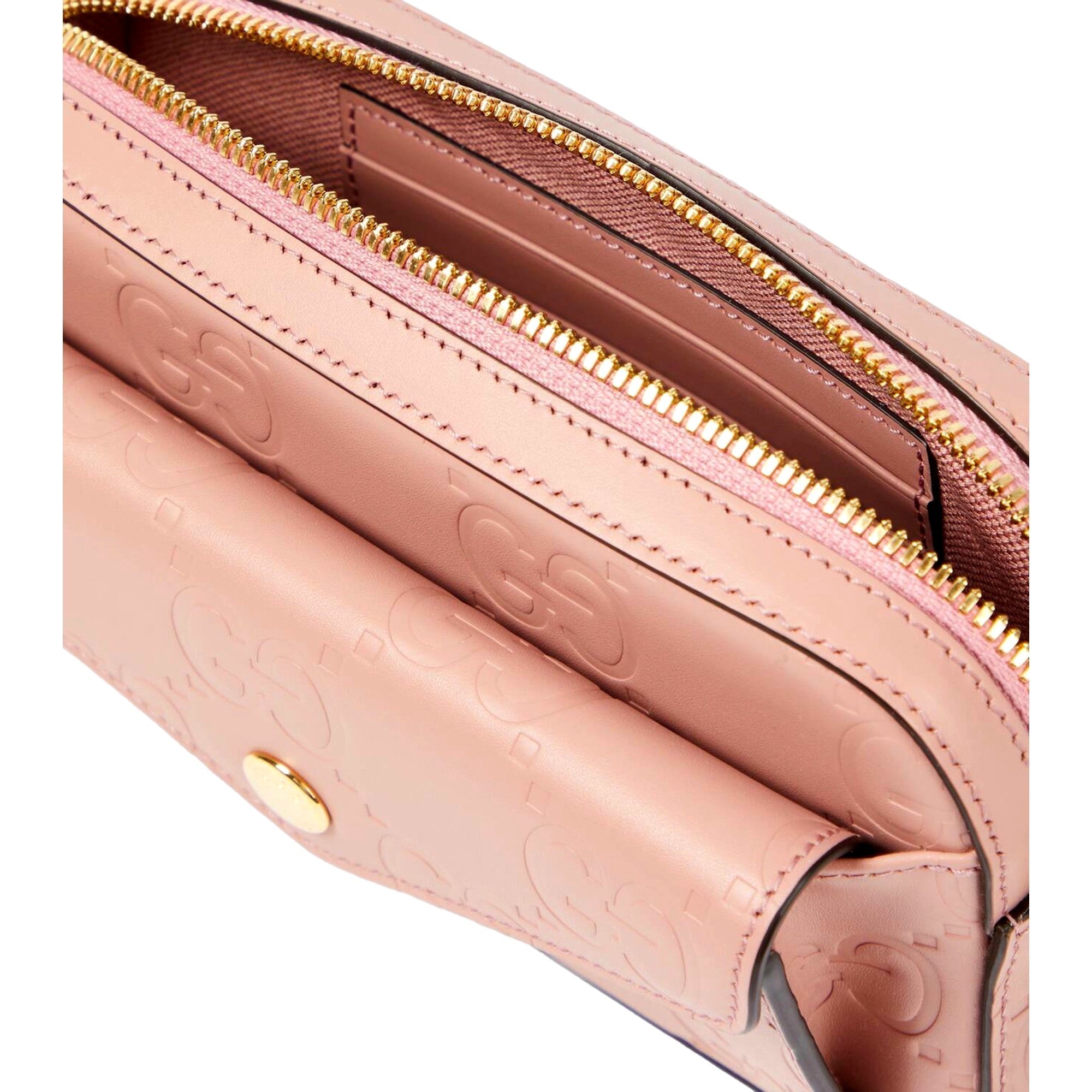Gucci Gilbert Pink Calfskin Mini Envelope Crossbody Bag