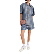 Gucci Gilbert Pink Calfskin Mini Envelope Crossbody Bag