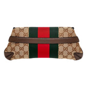 Gucci Horsebit Supreme Canvas Web Stripe Small Chain Shoulder Bag