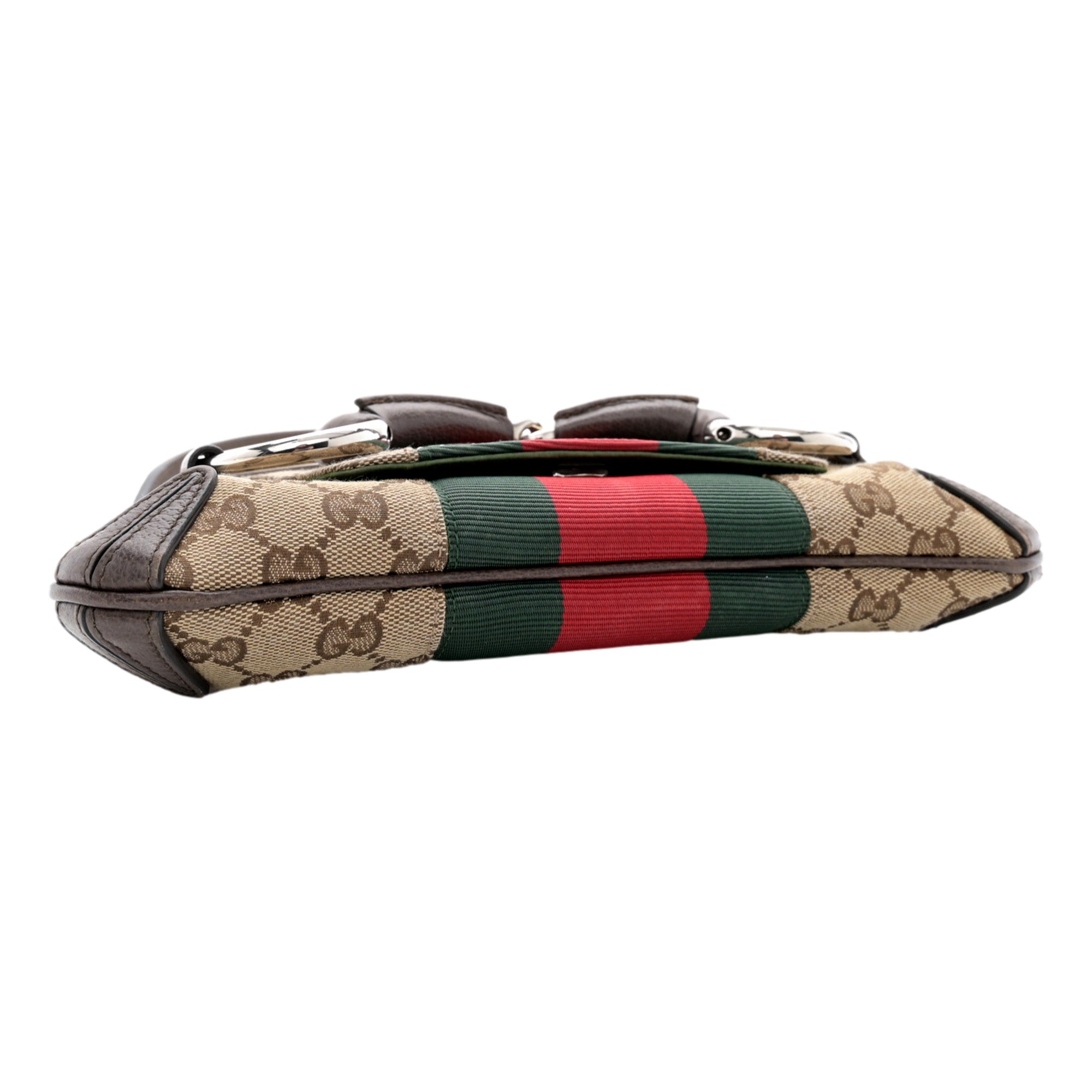Gucci Horsebit Supreme Canvas Web Stripe Small Chain Shoulder Bag