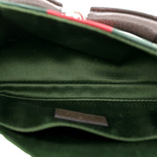 Gucci Horsebit Supreme Canvas Web Stripe Small Chain Shoulder Bag