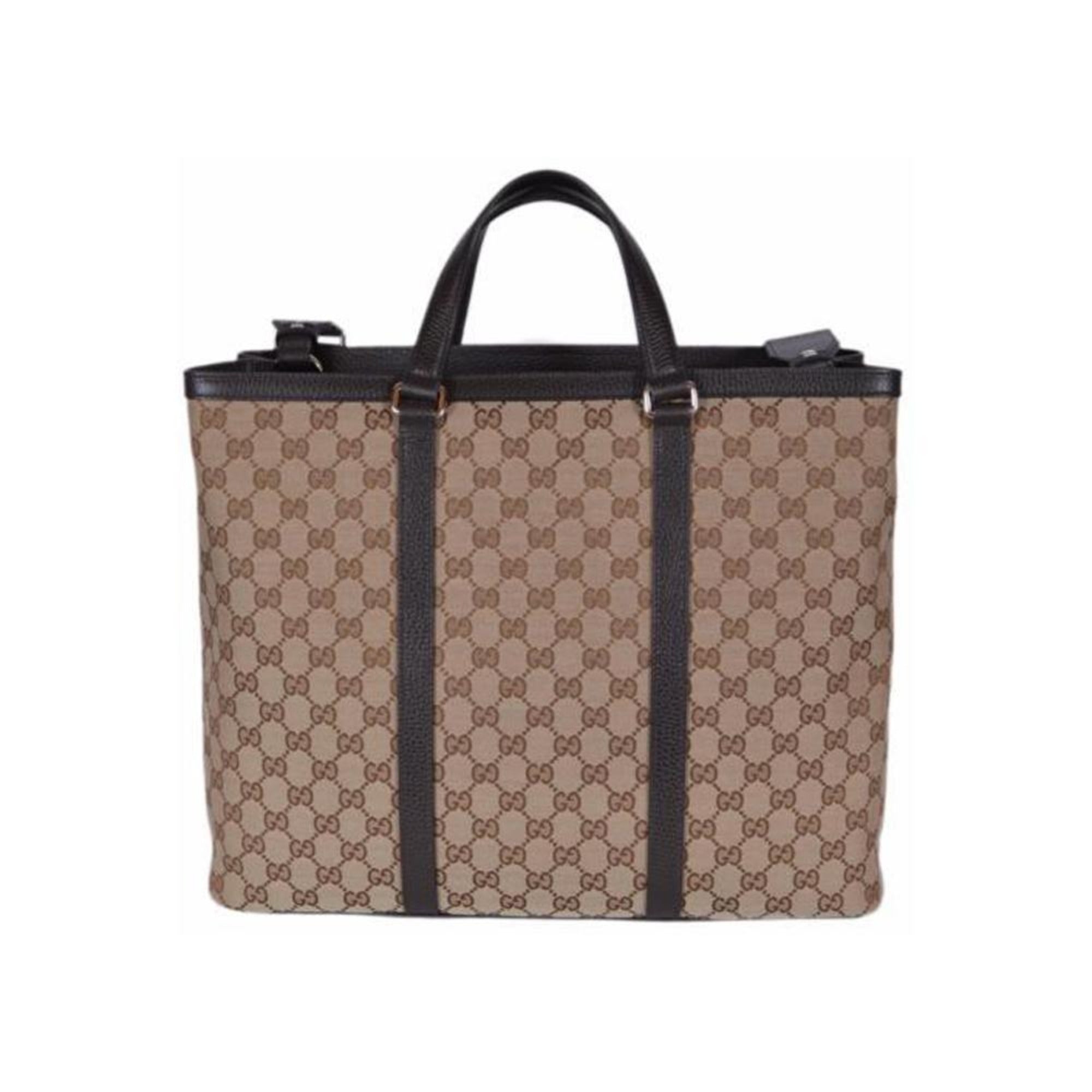 Gucci Brown Original GG Shopping Tote Handbag