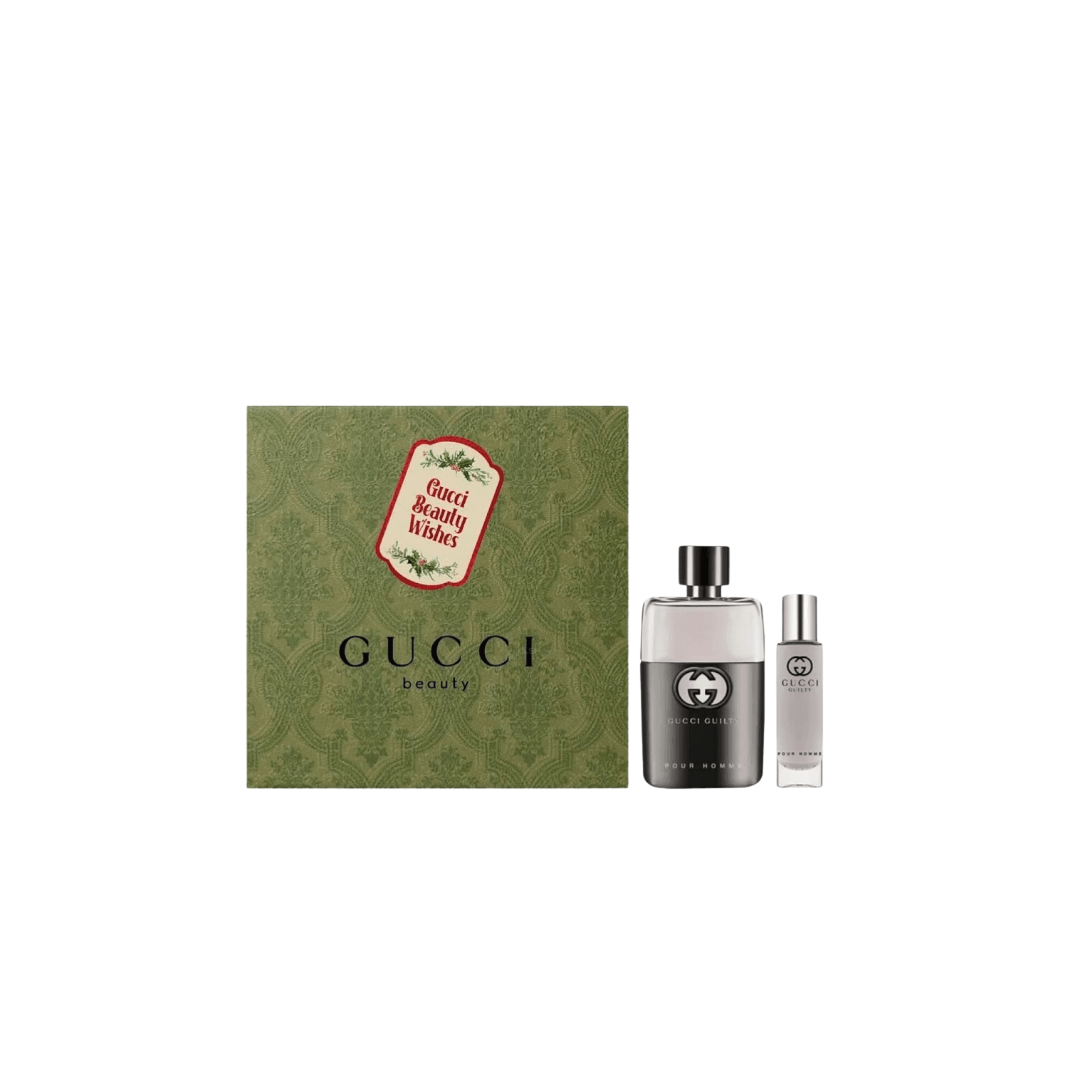 Gucci Guilty Best Wishes Gift Set for Men - Gucci Guilty Pour Homme EDT 1.7 oz + 0.5 oz Travel Spray