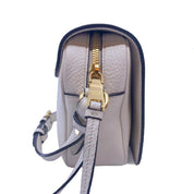 Prada Flap Vitello Phenix Ivory Leather Crossbody Bag
