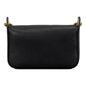 Prada Milano Web Stripe Strap Black Small Leather Crossbody Bag