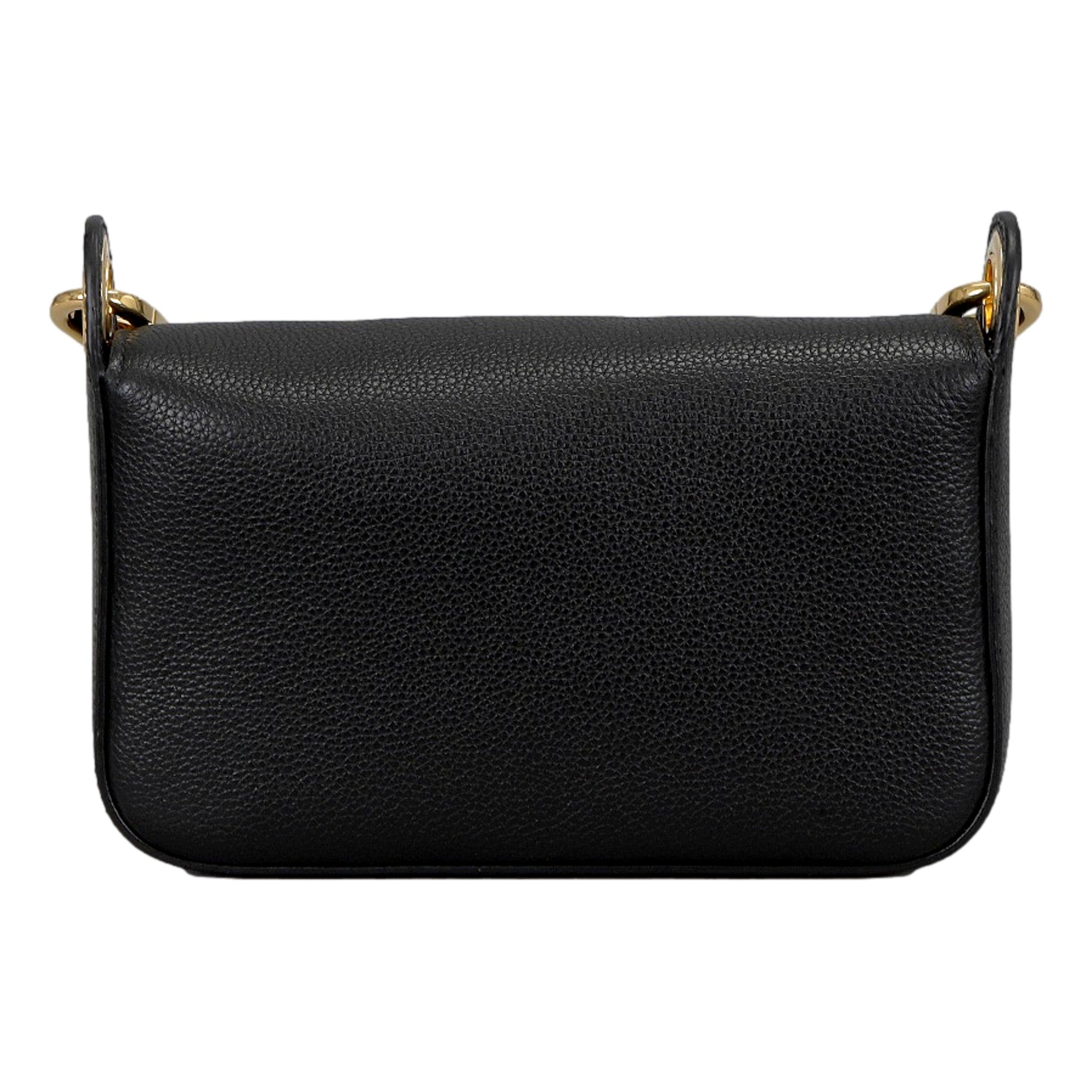 Prada Milano Web Stripe Strap Black Small Leather Crossbody Bag