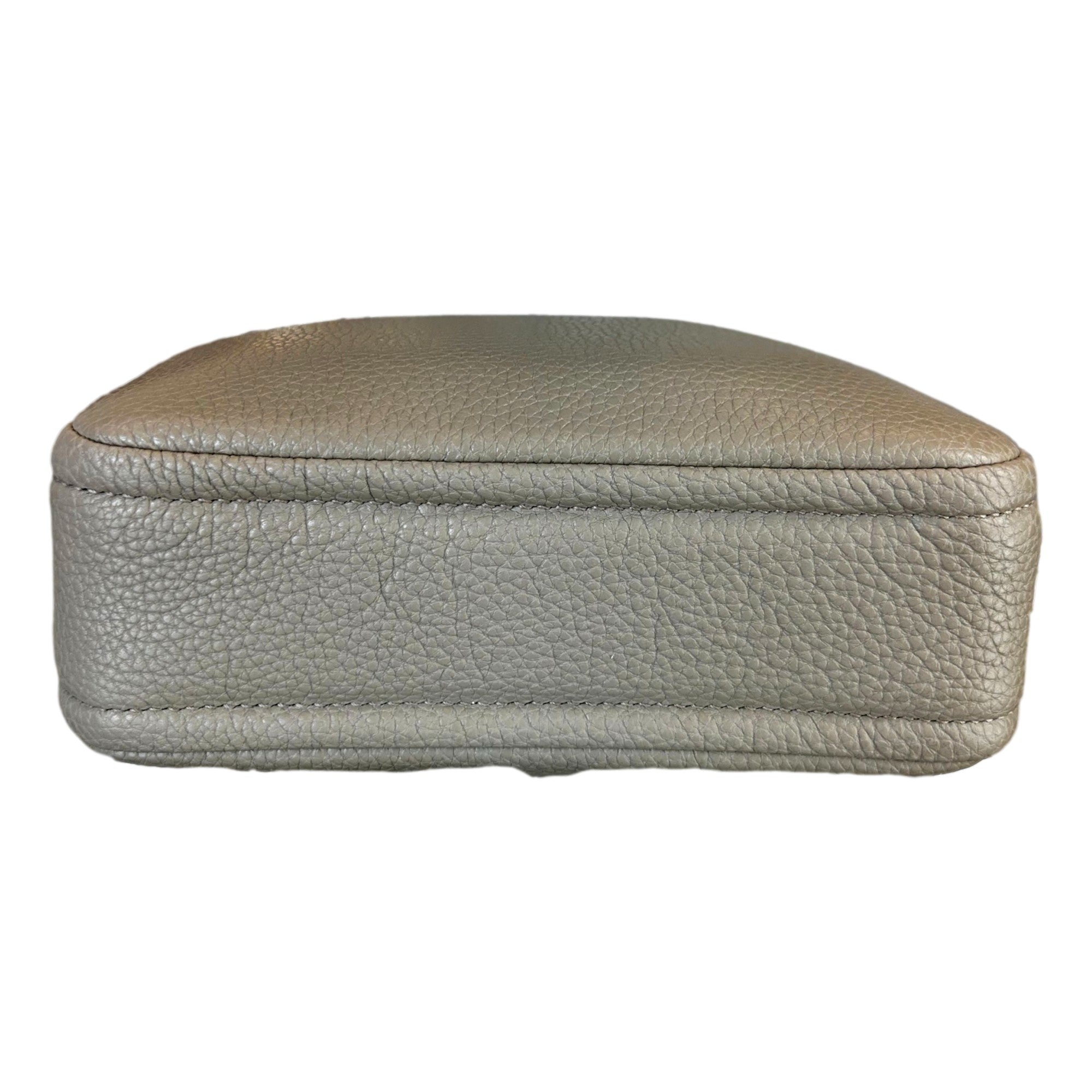 Prada Vitello Daino Leather Sabbia Beige Web Strap Camera Crossbody Bag