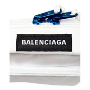 Balenciaga Nasa Logo Phone Holder Crossbody Bag White Recycled Nylon