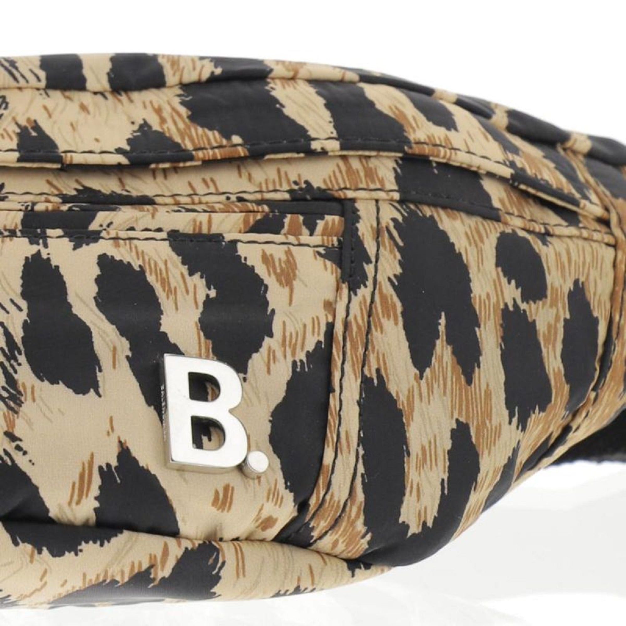 Balenciaga Nylon Leopard Print Belt Bag