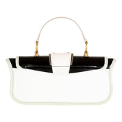 Balmain Blaze Mint Green Leather Baguette Top Handle Crossbody Bag