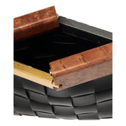 Bottega Veneta BV SNAP Mogano Black Clutch Bag