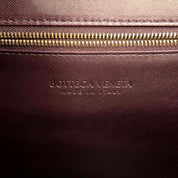 Bottega Veneta The Clip Grape Purple Calfskin Leather Shoulder and Crossbody Bag