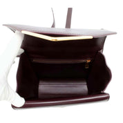 Bottega Veneta The Clip Grape Purple Calfskin Leather Shoulder and Crossbody Bag