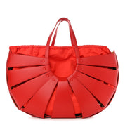 Bottega Veneta The Shell Bag Chili Tomato French Calfskin Handbag