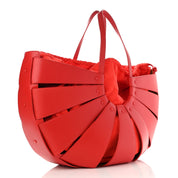 Bottega Veneta The Shell Bag Chili Tomato French Calfskin Handbag