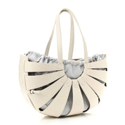 Bottega Veneta The Shell Bag Frost White French Calfskin Handbag