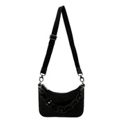 Christian Louboutin Loubila Chain Black Leather Mini Shoulder Bag