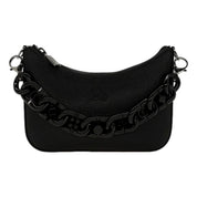 Christian Louboutin Loubila Chain Black Leather Mini Shoulder Bag