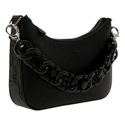 Christian Louboutin Loubila Chain Black Leather Mini Shoulder Bag
