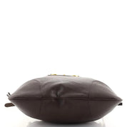 Gucci 1955 Morsetto Large Brown Leather Horsebit Drawstring Bucket Bag