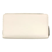 Jimmy Choo Bettina Milk White Leather Long Zip-Around Wallet