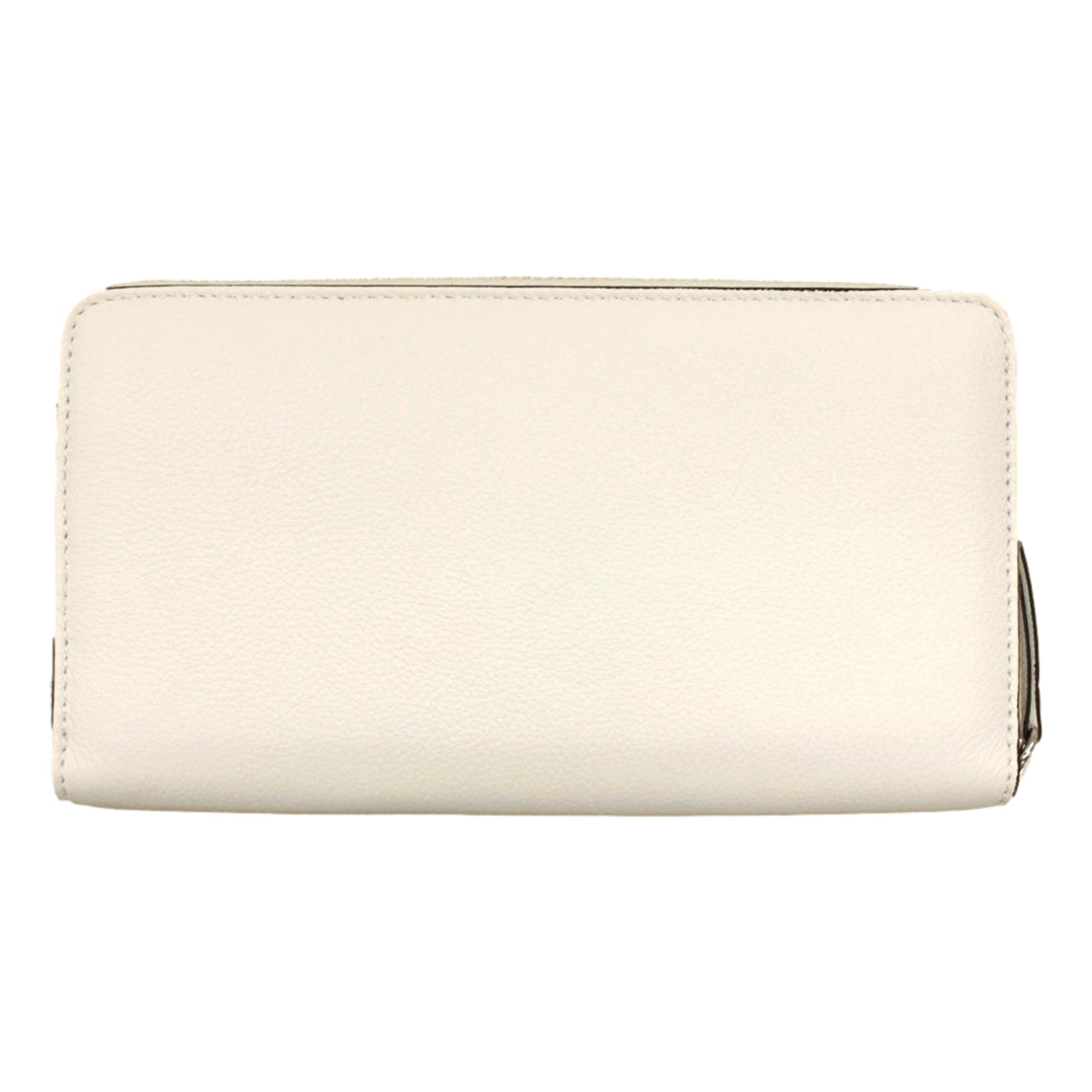 Jimmy Choo Bettina Milk White Leather Long Zip-Around Wallet