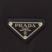 Prada Men's Black Nylon Triangle Logo Messenger Bag
