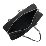 Prada Black Tessuto Nylon Quilted Shoulder Handbag
