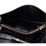Prada Black Vitello Move Leather Chain Crossbody Wallet Clutch Bag