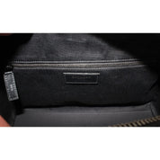 Saint Laurent 12 Hour Calfskin Leather Pony Hair Duffle Bag