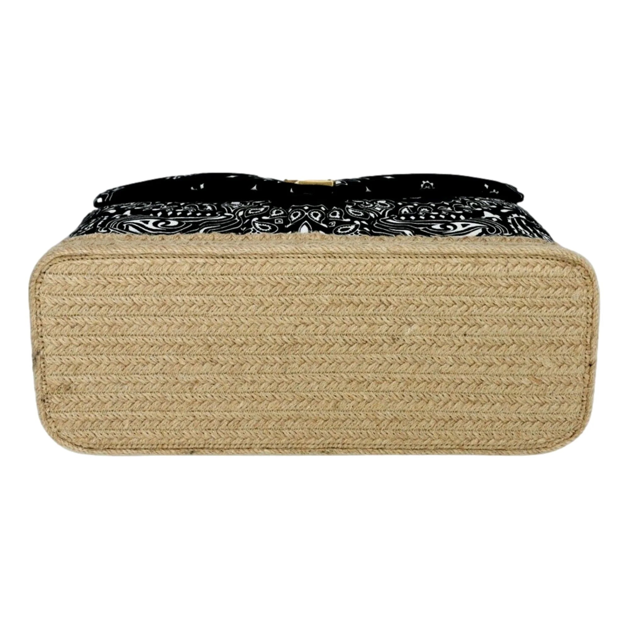 Saint Laurent Loulou Black Paisley Quilted Crossbody Bag