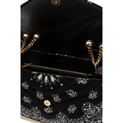 Saint Laurent Loulou Black Paisley Quilted Crossbody Bag