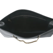 Saint Laurent Siena Ultra Lux Black Calf Leather Chain Shoulder Tote Bag