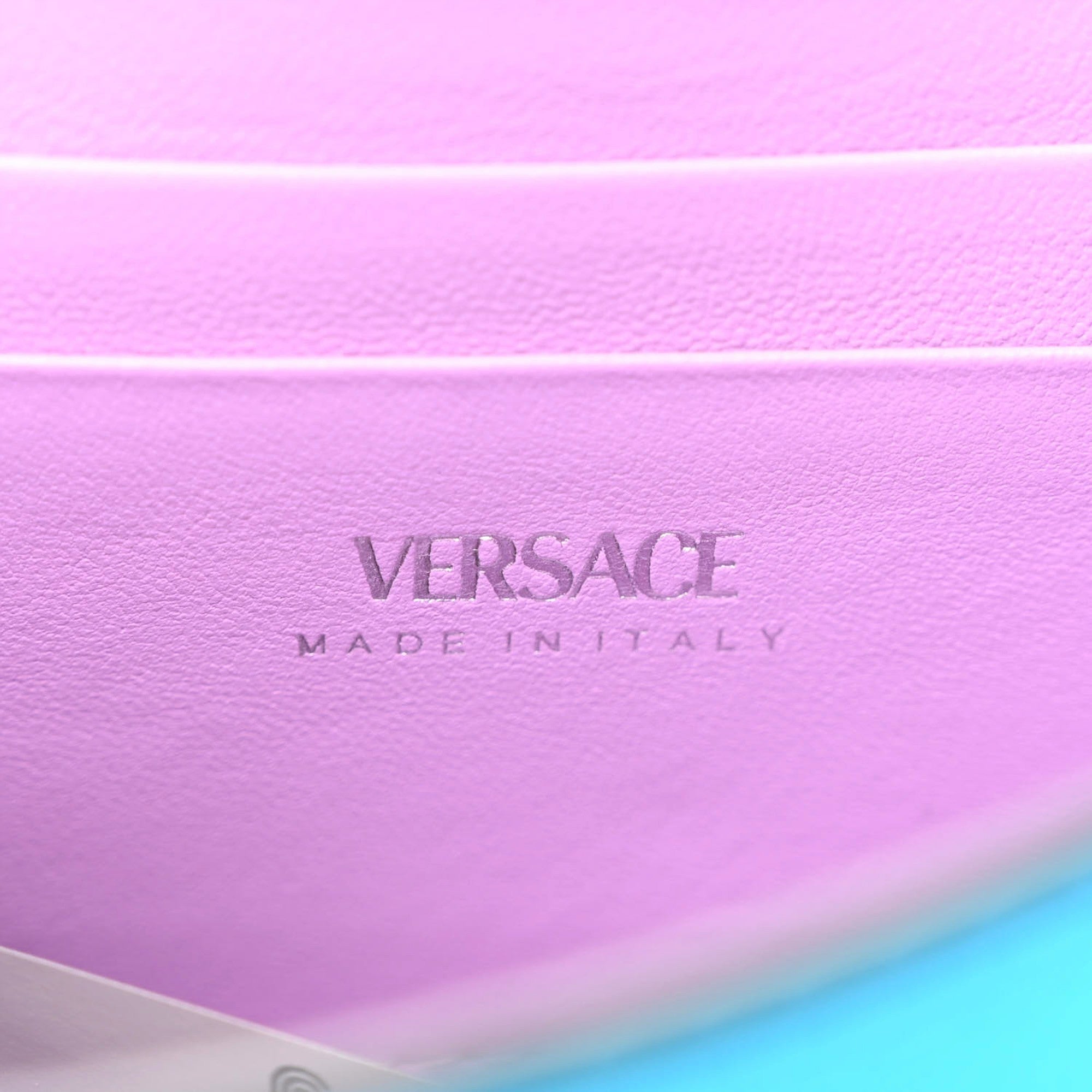 Versace Blue La Medusa Mini Top-Handle Bag