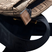 Versace Canvas La Medusa Logo Print Small Crossbody Bag