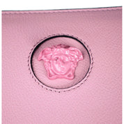 Versace La Medusa Baby Pink Long Zip Around Wallet