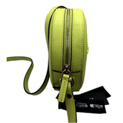 Versace La Medusa Lime Green Disco Round Crossbody Bag