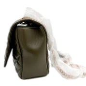 Versace La Medusa Olive Green Quilted Lambskin Chain Strap Crossbody Bag