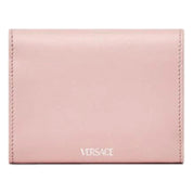 Versace Medusa 95 Dusty Pink Tri Fold Snap Wallet Card Holder