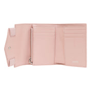 Versace Medusa 95 Dusty Pink Tri Fold Snap Wallet Card Holder