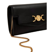 Versace Medusa 95 Small Black Wallet on Chain Crossbody Bag