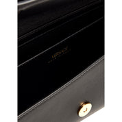 Versace Medusa 95 Small Black Wallet on Chain Crossbody Bag